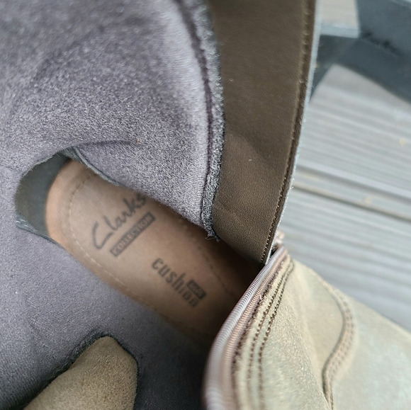 Clark's Half Boot Metallic Leather Size 7.5 - Picture 6 of 8